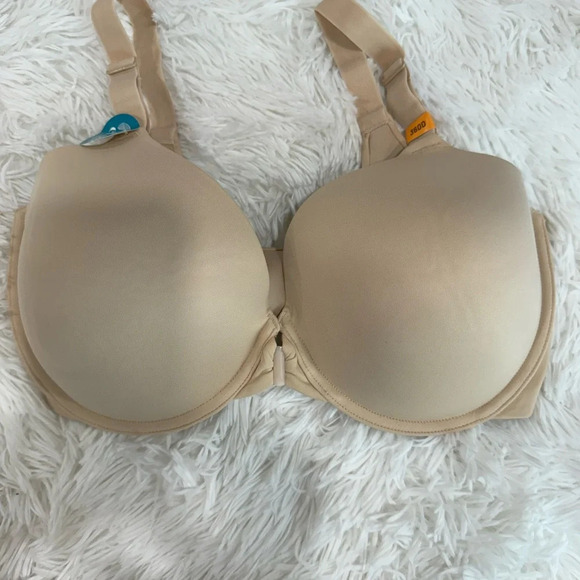 Vanity Fair Full Figure Front Closure Bra, Back Smoothing, Lightly Lined Cups - Picture 11 of 11